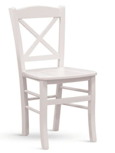 Dřevěná jídelní židle Stima CLAYTON MASIV – bílá